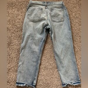 Old Navy size 10 high rise slouchy straight jeans